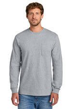 Load image into Gallery viewer, Port & Co ™ Long Sleeve Essential Pocket Tee. PC61LSP