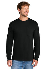 Load image into Gallery viewer, Port & Co ™ Long Sleeve Essential Pocket Tee. PC61LSP