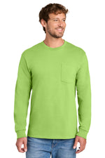 Load image into Gallery viewer, Port &amp; Co ™  Long Sleeve Essential Pocket Tee.  PC61LSP