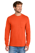 Load image into Gallery viewer, Port &amp; Co ™  Long Sleeve Essential Pocket Tee.  PC61LSP