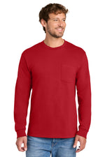 Load image into Gallery viewer, Port &amp; Co ™  Long Sleeve Essential Pocket Tee.  PC61LSP