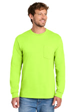 Load image into Gallery viewer, Port &amp; Co ™  Long Sleeve Essential Pocket Tee.  PC61LSP